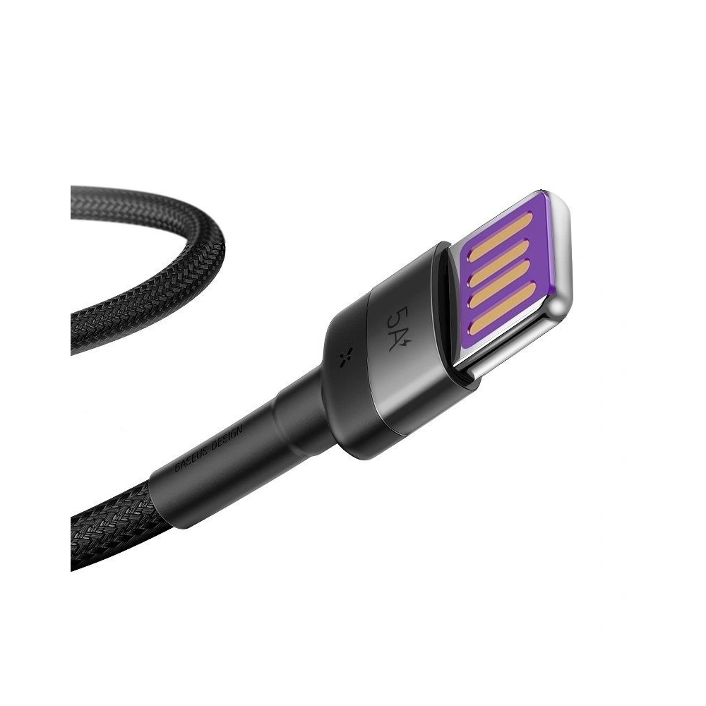 Hurtownia GSM - Kabel USB-C Baseus Cafule Huawei SuperCharge, QC 3.0, 5A 1m (czarno-szary) - BSU693BLKGRY - {ean13} - Hurt