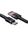 Wholesale Cable USB-C Baseus Cafule Huawei SuperCharge, QC 3.0, 5A 1m Black&Gray - BSU693BLKGRY - {ean13} - Hurt