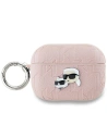 Etui Karl Lagerfeld KLAP2PGKCPP Apple AirPods Pro (2. generace) obal Monogram Karl & Choupette Head růžový/pink