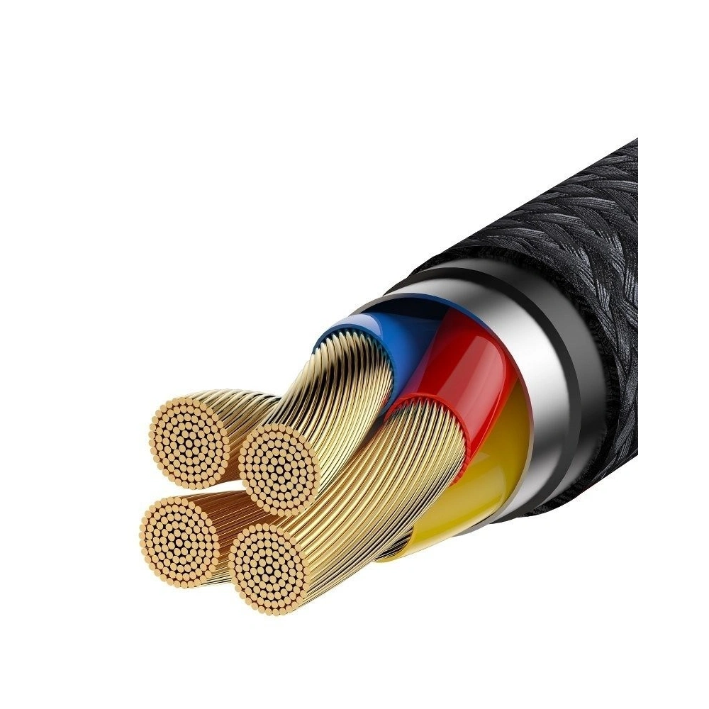 Hurtownia GSM - Kabel USB-C Baseus Cafule Huawei SuperCharge, QC 3.0, 5A 1m (czarno-szary) - BSU693BLKGRY - {ean13} - Hurt