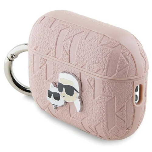 Etui Karl Lagerfeld KLAP2PGKCPP Apple AirPods Pro (2. generacji) cover Monogram Karl & Choupette Head różowy/pink