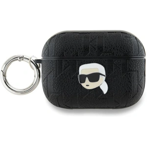 Hurtownia GSM - Etui Karl Lagerfeld KLAP2PGKIPK Apple AirPods Pro (2. generace) kryt Monogram Karl Head černý/black - KLD2048 - {ean13} - Hurt
