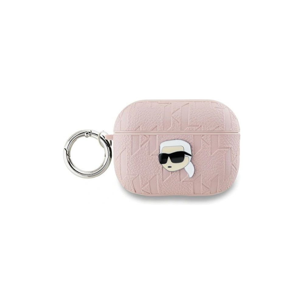 Hurtownia GSM - Etui Karl Lagerfeld KLAP2PGKIPP Apple AirPods Pro (2. generace) kryt Monogram Karl Head růžový/pink - KLD2049 - {ean13} - Hurt