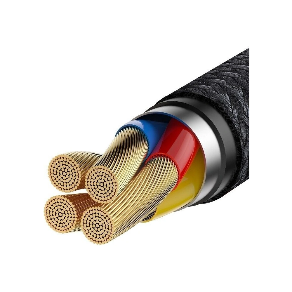 Hurtownia GSM - Kabel USB-C Baseus Cafule Huawei SuperCharge, QC 3.0, 5A 1m (czarno-czerwony) - BSU692BLKRED - {ean13} - Hurt