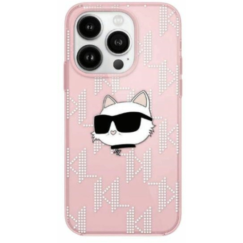 Karl Lagerfeld Distributor - 3666339286101 - KLD2055 - Karl Lagerfeld KLHCP14SHKLPCHP Apple iPhone 15 / 14 / 13 hardcase IML Choupette Head & Monogram pink - B2B homescreen