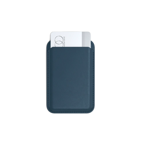Portfel z funkcją podstawki Satechi Vegan Leather Wallet Stand MagSafe do iPhone'a (blue)