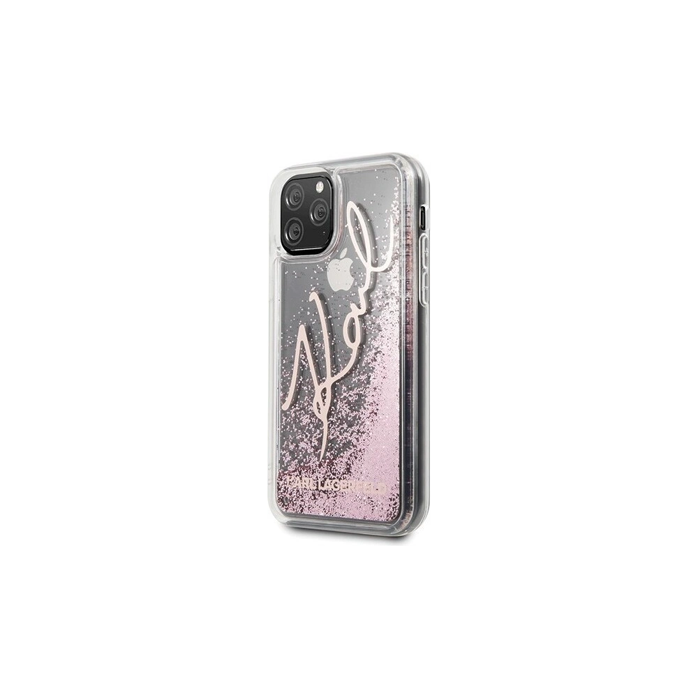 Hurtownia GSM - Karl Lagerfeld KLHCN65TRKSRG iPhone 11 Pro Max różowo-złoty/rose gold Glitter Signature - KLD187RS - {ean13} - Hurt