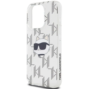 Etui Karl Lagerfeld KLHCP15LHKLPCHT Apple iPhone 15 Pro hardcase IML Choupette Head & Monogram transparent