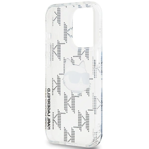 Etui Karl Lagerfeld KLHCP15LHKLPCHT Apple iPhone 15 Pro hardcase IML Choupette Head & Monogram transparent