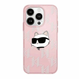 Hurtownia GSM - Case Karl Lagerfeld KLHCP15SHKLPCHP Apple iPhone 15 / 14 / 13 Hardcase IML Choupette Head & Monogram rosa/pink - KLD2060 - {ean13} - Hurt