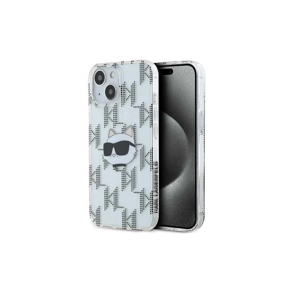 Hurtownia GSM - Etui Karl Lagerfeld KLHCP15SHKLPCHT Apple iPhone 15 / 14 / 13 hardcase IML Choupette Head & Monogram transparent - KLD2061 - {ean13} - Hurt