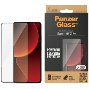 Hurtownia GSM - Tvrzené sklo PanzerGlass Ultra-Wide Fit Xiaomi 13T / 13T Pro černé/black - PZG653 - {ean13} - Hurt