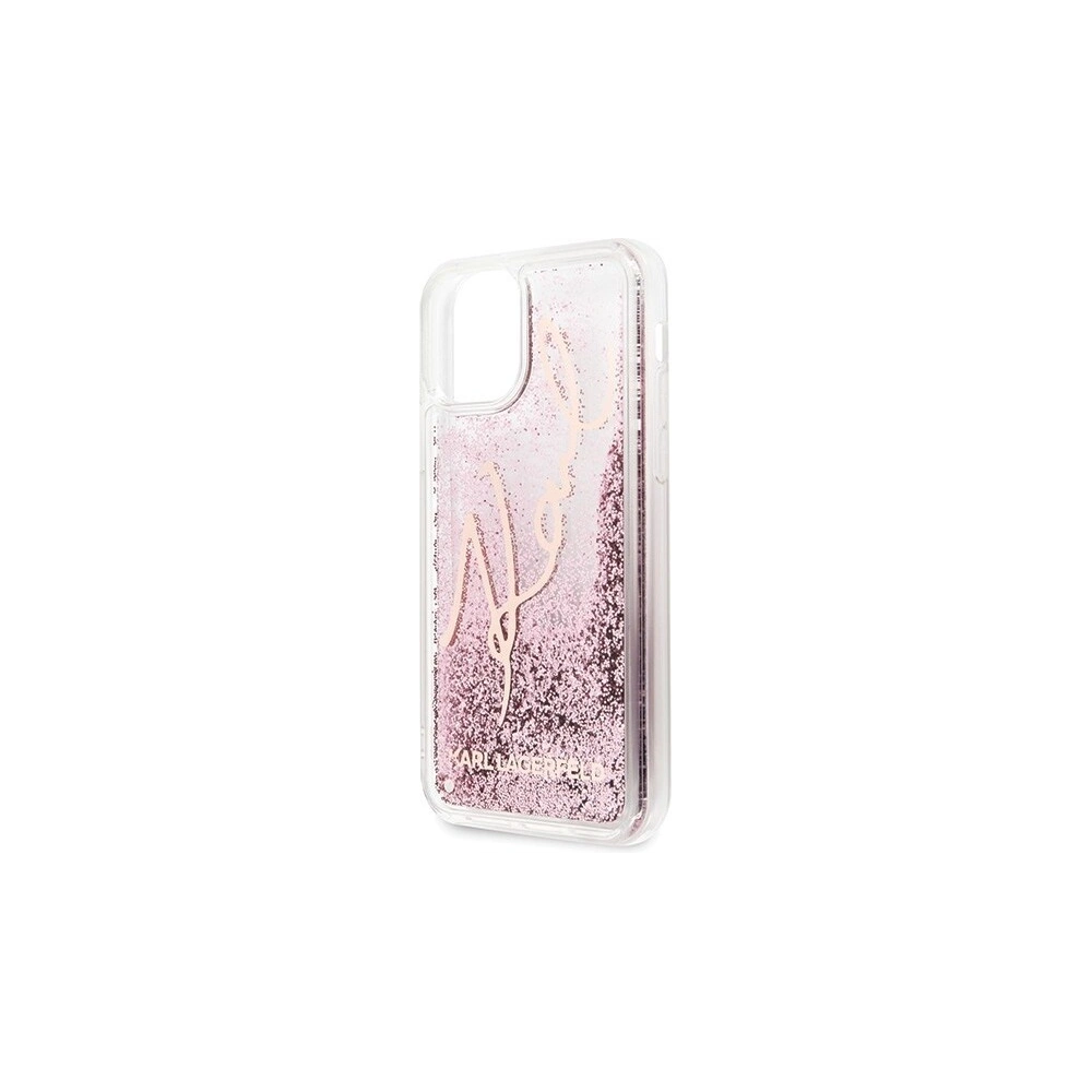 Hurtownia GSM - Karl Lagerfeld KLHCN65TRKSRG iPhone 11 Pro Max różowo-złoty/rose gold Glitter Signature - KLD187RS - {ean13} - Hurt