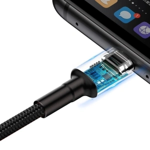 Hurtownia GSM - Kabel USB-C Baseus Cafule Huawei SuperCharge, QC 3.0, 5A 1m (czarno-szary) - BSU693BLKGRY - {ean13} - Hurt