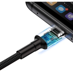 Kabel USB-C Baseus Cafule Huawei SuperCharge, QC 3.0, 5A 1m (czarno-czerwony)