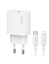 Hurtownia GSM - Ładowarka sieciowa USAMS T65 US-CC226 USB-C PD 20W Fast Charging + kabel USB-C / Lightning 30W biały/white - USA1116 - {ean13} - Hurt