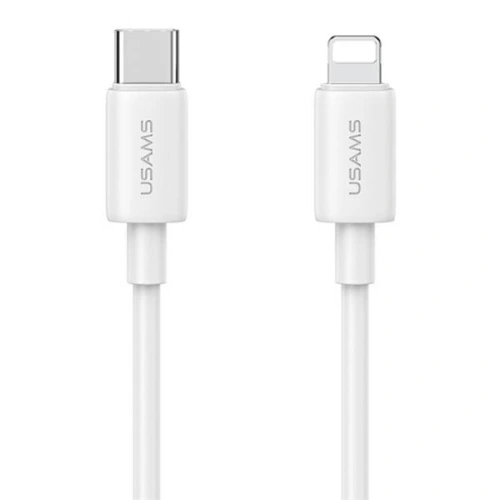 Ładowarka sieciowa USAMS T65 US-CC226 USB-C PD 20W Fast Charging + kabel USB-C / Lightning 30W biały/white