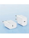Wholesale USAMS T65 US-CC226 wall charger USB-C PD 20W Fast Charging + USB-C / Lightning cable 30W white - USA1116 - {ean13} - Hurt