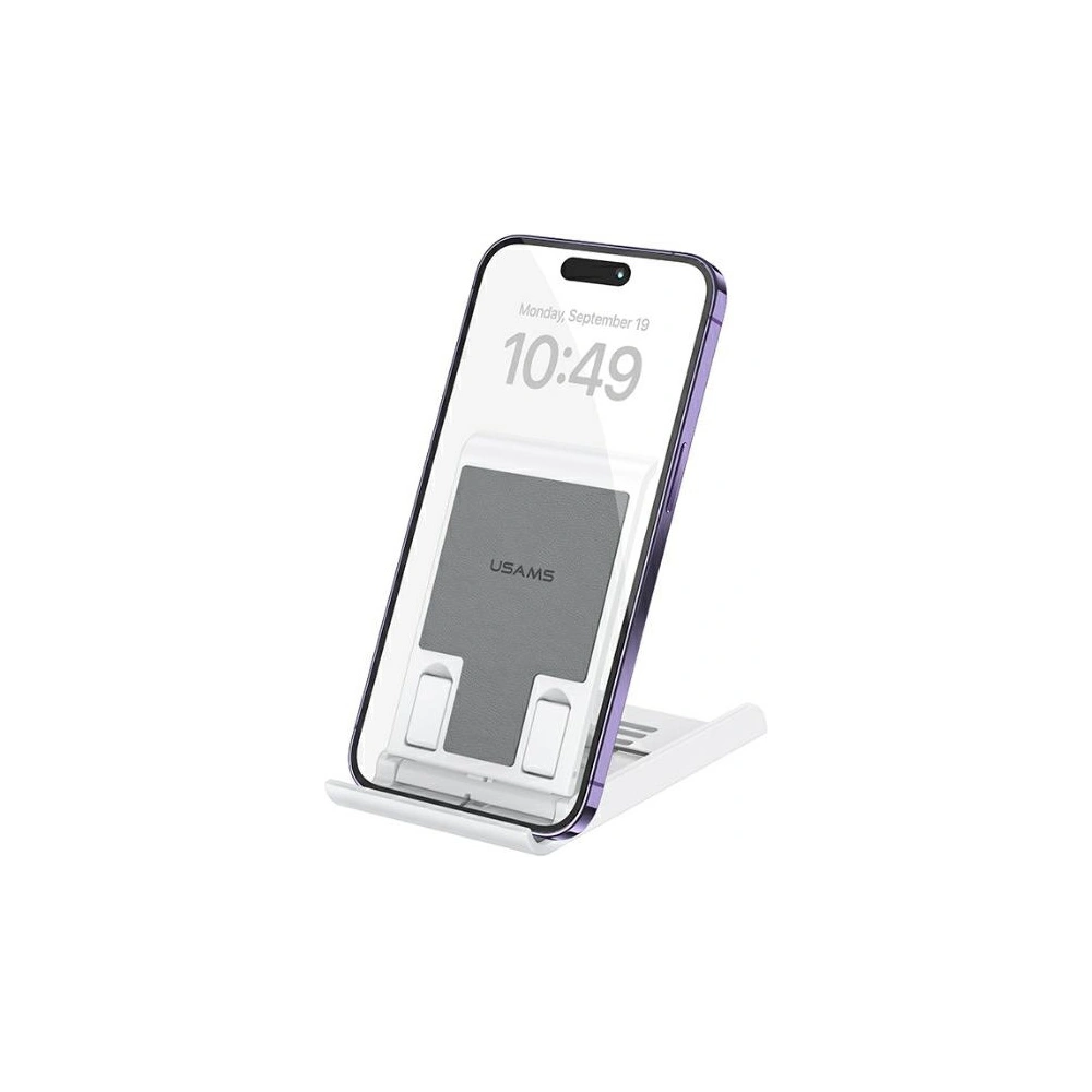Hurtownia GSM - Skládací stolní stojan USAMS US-ZJ073 na telefon/tablet bílý/white - USA1118 - {ean13} - Hurt