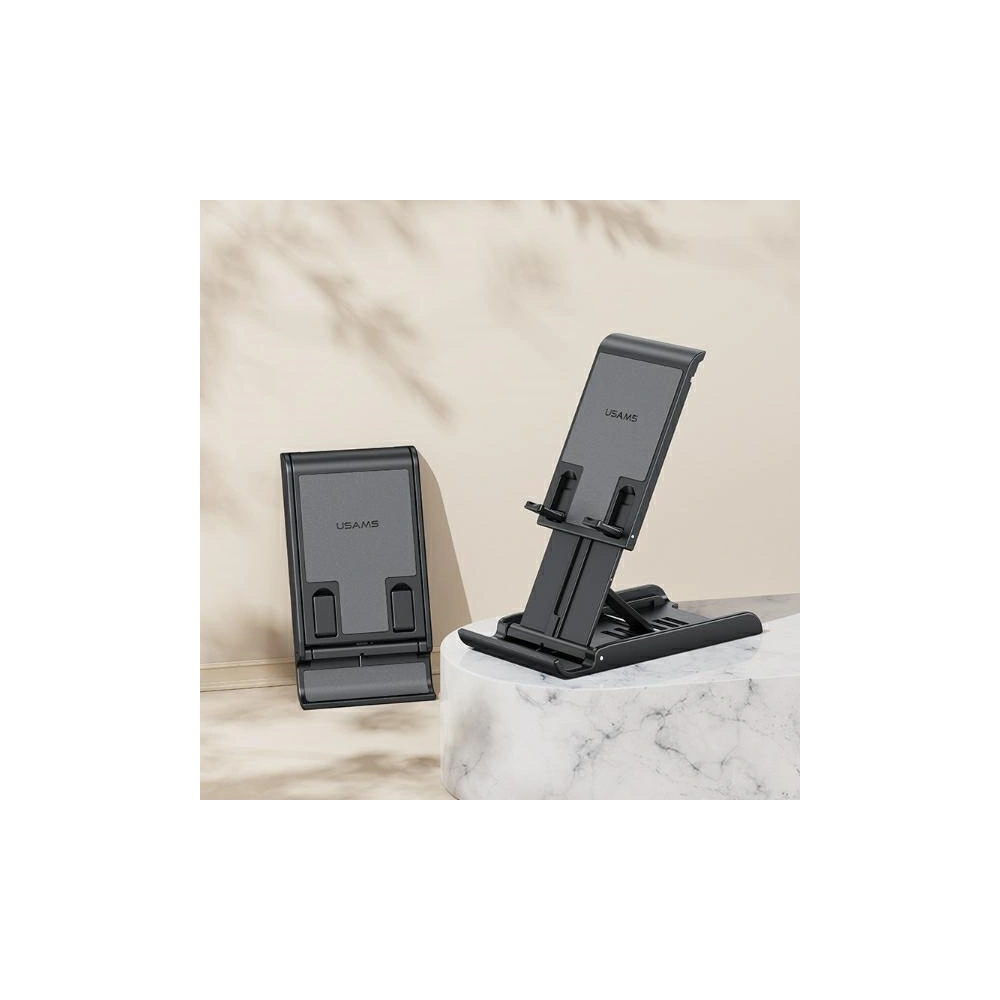 Hurtownia GSM - Skládací stolní stojan USAMS US-ZJ073 na telefon/tablet bílý/white - USA1118 - {ean13} - Hurt