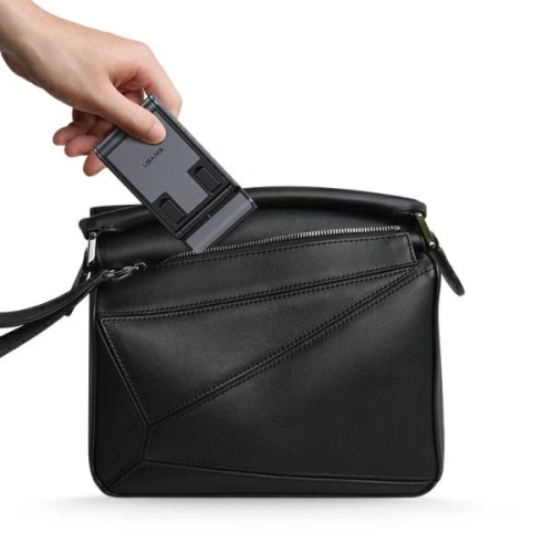 Stojak składany biurkowy USAMS US-ZJ073 na telefon/tablet czarny/black