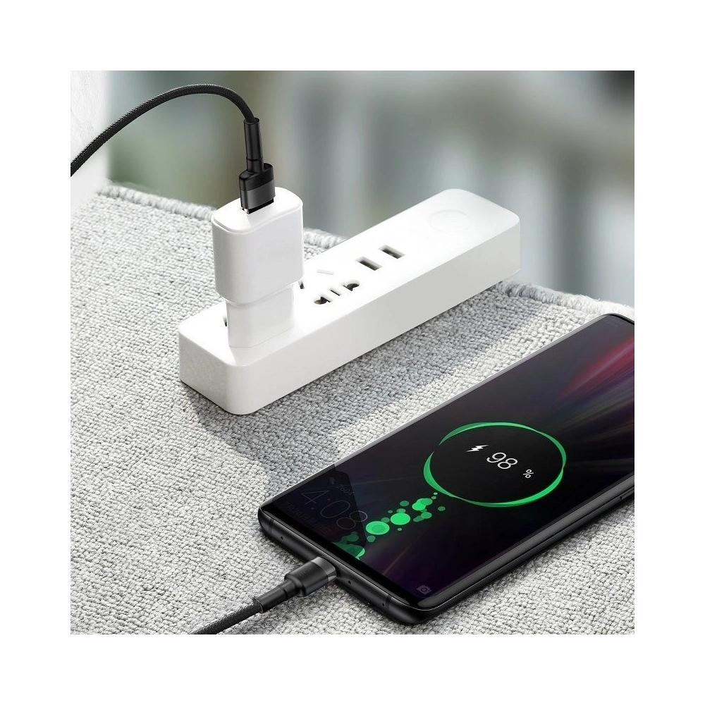 Hurtownia GSM - Kabel USB-C Baseus Cafule Huawei SuperCharge, QC 3.0, 5A 1m (czarno-szary) - BSU693BLKGRY - {ean13} - Hurt