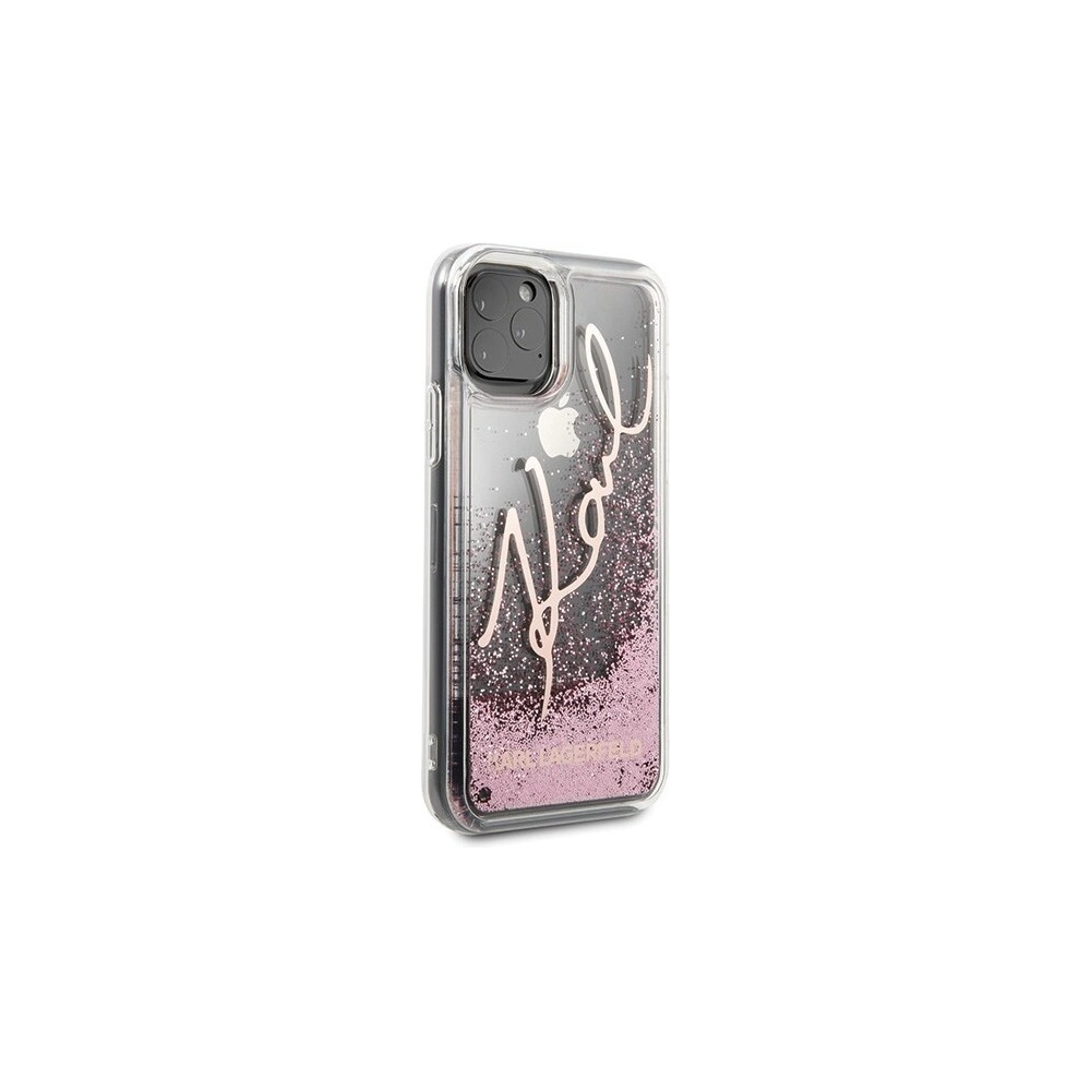 Hurtownia GSM - Karl Lagerfeld KLHCN65TRKSRG iPhone 11 Pro Max różowo-złoty/rose gold Glitter Signature - KLD187RS - {ean13} - Hurt