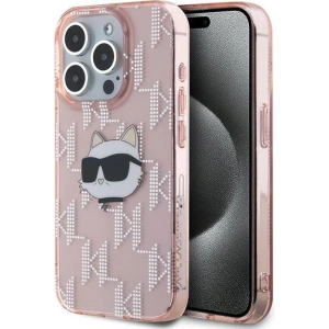 Hurtownia GSM - Case Karl Lagerfeld KLHCP15XHKLPCHP Apple iPhone 15 Pro Max Hardcase IML Choupette Head & Monogram rosa/pink - KLD2062 - {ean13} - Hurt
