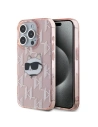 Case Karl Lagerfeld KLHCP15XHKLPCHP Apple iPhone 15 Pro Max Hardcase IML Choupette Head & Monogram rosa/pink