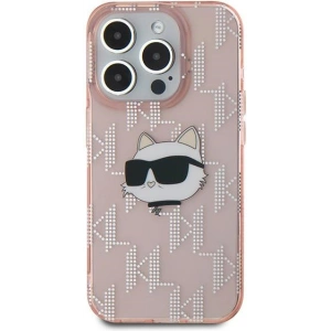 Hurtownia GSM - Case Karl Lagerfeld KLHCP15XHKLPCHP Apple iPhone 15 Pro Max Hardcase IML Choupette Head & Monogram rosa/pink - KLD2062 - {ean13} - Hurt