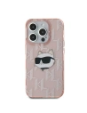 Wholesale Karl Lagerfeld KLHCP15XHKLPCHP Apple iPhone 15 Pro Max hardcase IML Choupette Head & Monogram pink - KLD2062 - {ean13} - Hurt