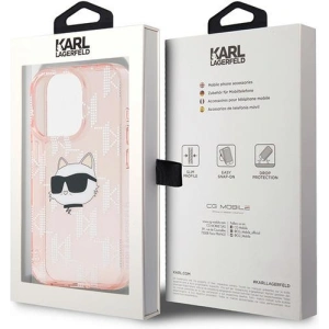 Hurtownia GSM - Case Karl Lagerfeld KLHCP15XHKLPCHP Apple iPhone 15 Pro Max Hardcase IML Choupette Head & Monogram rosa/pink - KLD2062 - {ean13} - Hurt