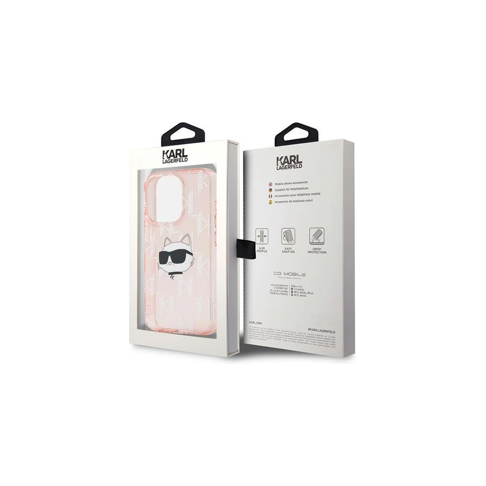 Hurtownia GSM - Etui Karl Lagerfeld KLHCP15XHKLPCHP Apple iPhone 15 Pro Max hardcase IML Choupette Head & Monogram roz/roz - KLD2062 - {ean13} - Hurt