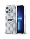 Etui Karl Lagerfeld KLHCP15XHKLPCHT Apple iPhone 15 Pro Max hardcase IML Choupette Head & Monogram průhledné