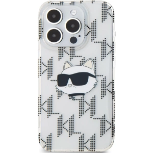 Hurtownia GSM - Case Karl Lagerfeld KLHCP15XHKLPCHT Apple iPhone 15 Pro Max Hardcase IML Choupette Head & Monogram transparent - KLD2063 - {ean13} - Hurt