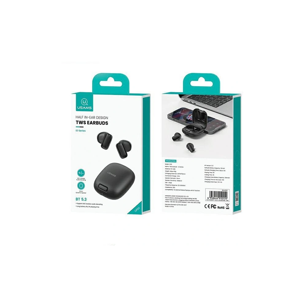 Hurtownia GSM - Kabellose In-Ear-Kopfhörer USAMS ID Series ID25 Bluetooth 5.3 TWS weiß/white - USA1122 - {ean13} - Hurt