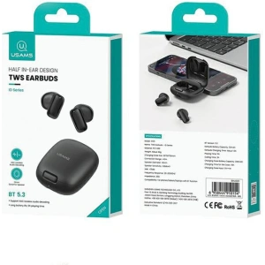 Hurtownia GSM - Bezdrátová sluchátka do uší USAMS ID Series ID25 Bluetooth 5.3 TWS modrá/blue - USA1124 - {ean13} - Hurt