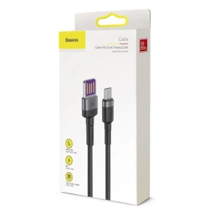 Hurtownia GSM - Kabel USB-C Baseus Cafule Huawei SuperCharge, QC 3.0, 5A 1m (czarno-szary) - BSU693BLKGRY - {ean13} - Hurt