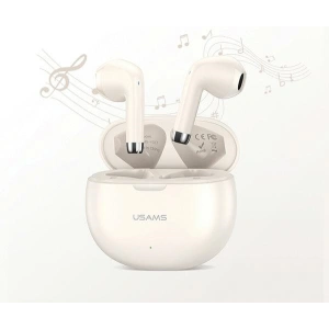 Hurtownia GSM - Bezdrátová sluchátka do uší USAMS Rhymbo Series US-YO17 Bluetooth 5.3 TWS béžová - USA1126 - {ean13} - Hurt