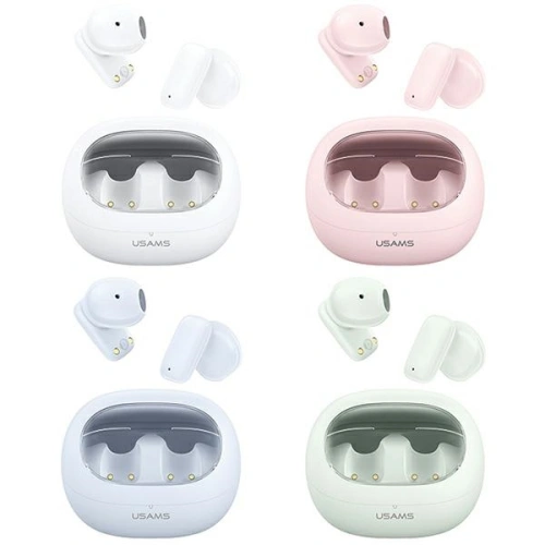 Słuchawki bezprzewodowe douszne USAMS TD Series TD22 Bluetooth 5.3 TWS biały/white