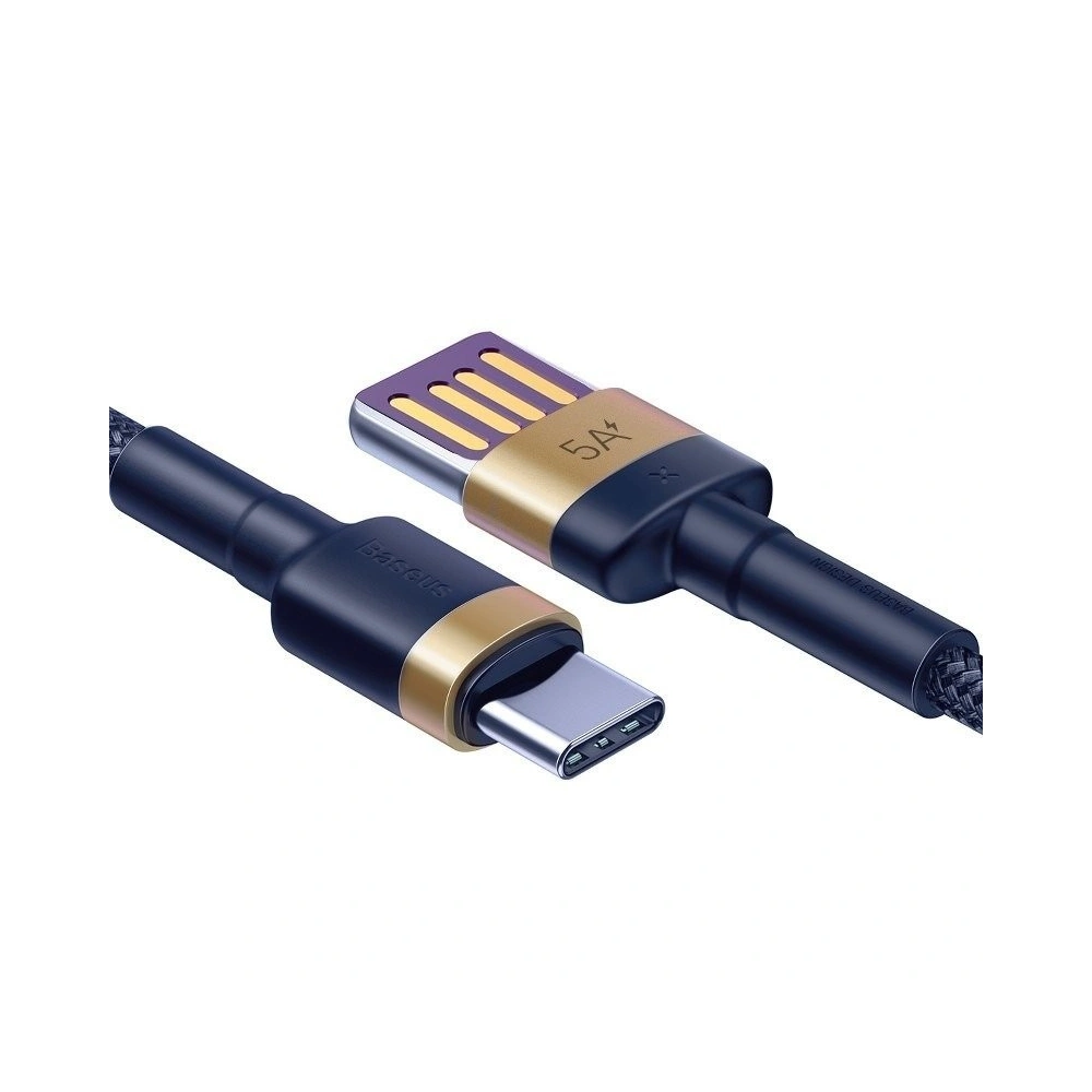 Hurtownia GSM - Kabel USB-C Baseus Cafule Huawei SuperCharge, QC 3.0, 5A 1m (granatowo-złoty) - BSU694BLUGLD - {ean13} - Hurt