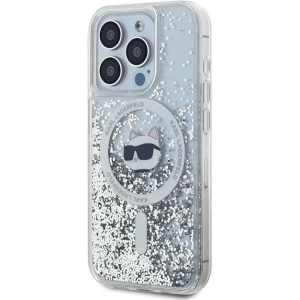 Hurtownia GSM - Case Karl Lagerfeld KLHMP13LLGCHSGH Apple iPhone 13 / 13 Pro Hardcase Liquid Glitter Choupette Head Magsafe transparent - KLD2068 - {ean13} - Hurt