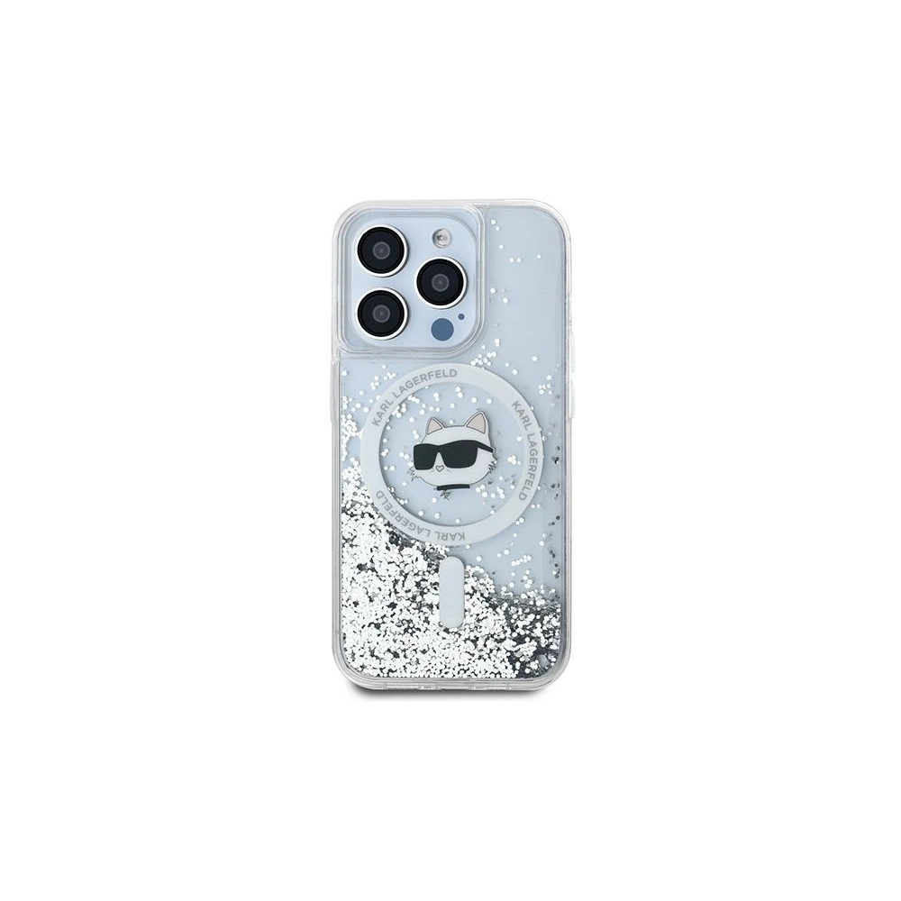 Hurtownia GSM - Etui Karl Lagerfeld KLHMP13LLGCHSGH Apple iPhone 13 / 13 Pro hardcase Liquid Glitter Choupette Head Magsafe transparent - KLD2068 - {ean13} - Hurt