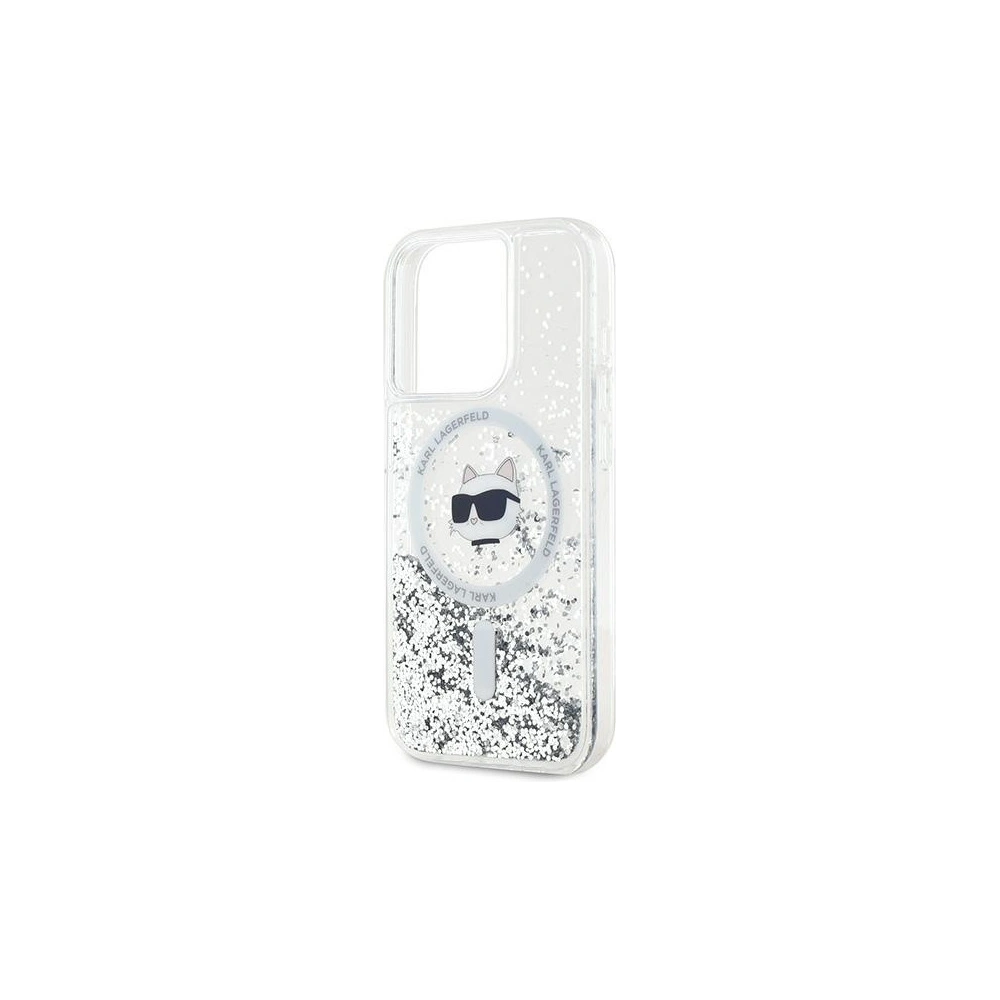 Hurtownia GSM - Etui Karl Lagerfeld KLHMP13LLGCHSGH Apple iPhone 13 / 13 Pro hardcase Liquid Glitter Choupette Head Magsafe transparent - KLD2068 - {ean13} - Hurt