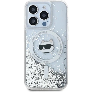 Hurtownia GSM - Etui Karl Lagerfeld KLHMP13XLGCHSGH Apple iPhone 13 Pro Max hardcase Liquid Glitter Choupette Head Magsafe transparent - KLD2071 - {ean13} - Hurt
