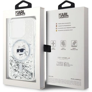 Hurtownia GSM - Etui Karl Lagerfeld KLHMP13XLGCHSGH Apple iPhone 13 Pro Max hardcase Liquid Glitter Choupette Head Magsafe transparent - KLD2071 - {ean13} - Hurt