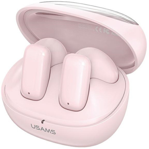 Hurtownia Usams - 6958444910215 - USA1132 - Słuchawki bezprzewodowe douszne USAMS TD Series TD22 Bluetooth 5.3 TWS różowy/pink - B2B homescreen