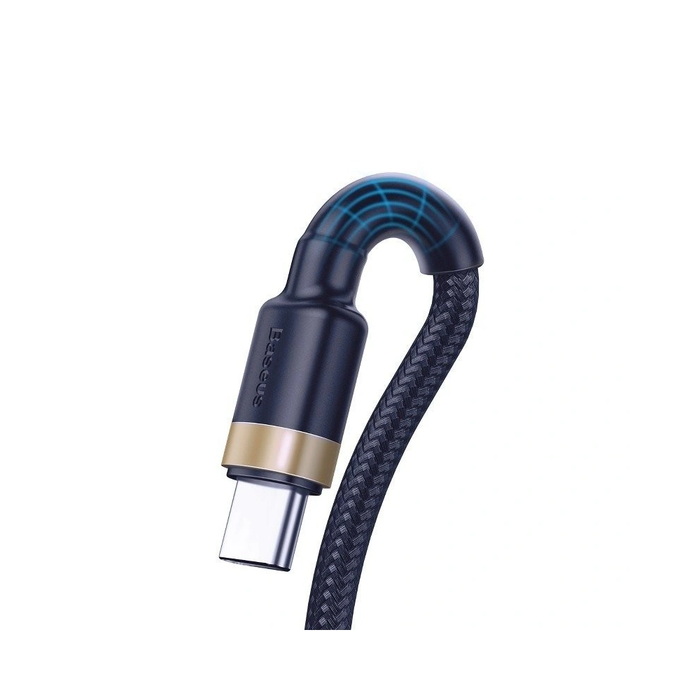 Hurtownia GSM - Kabel USB-C Baseus Cafule Huawei SuperCharge, QC 3.0, 5A 1m (granatowo-złoty) - BSU694BLUGLD - {ean13} - Hurt