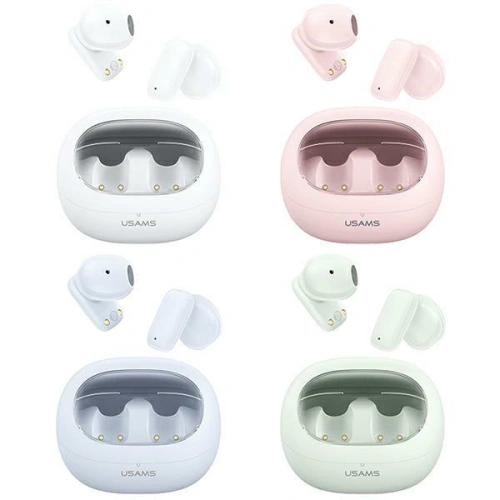 Słuchawki bezprzewodowe douszne USAMS TD Series TD22 Bluetooth 5.3 TWS zielony/green