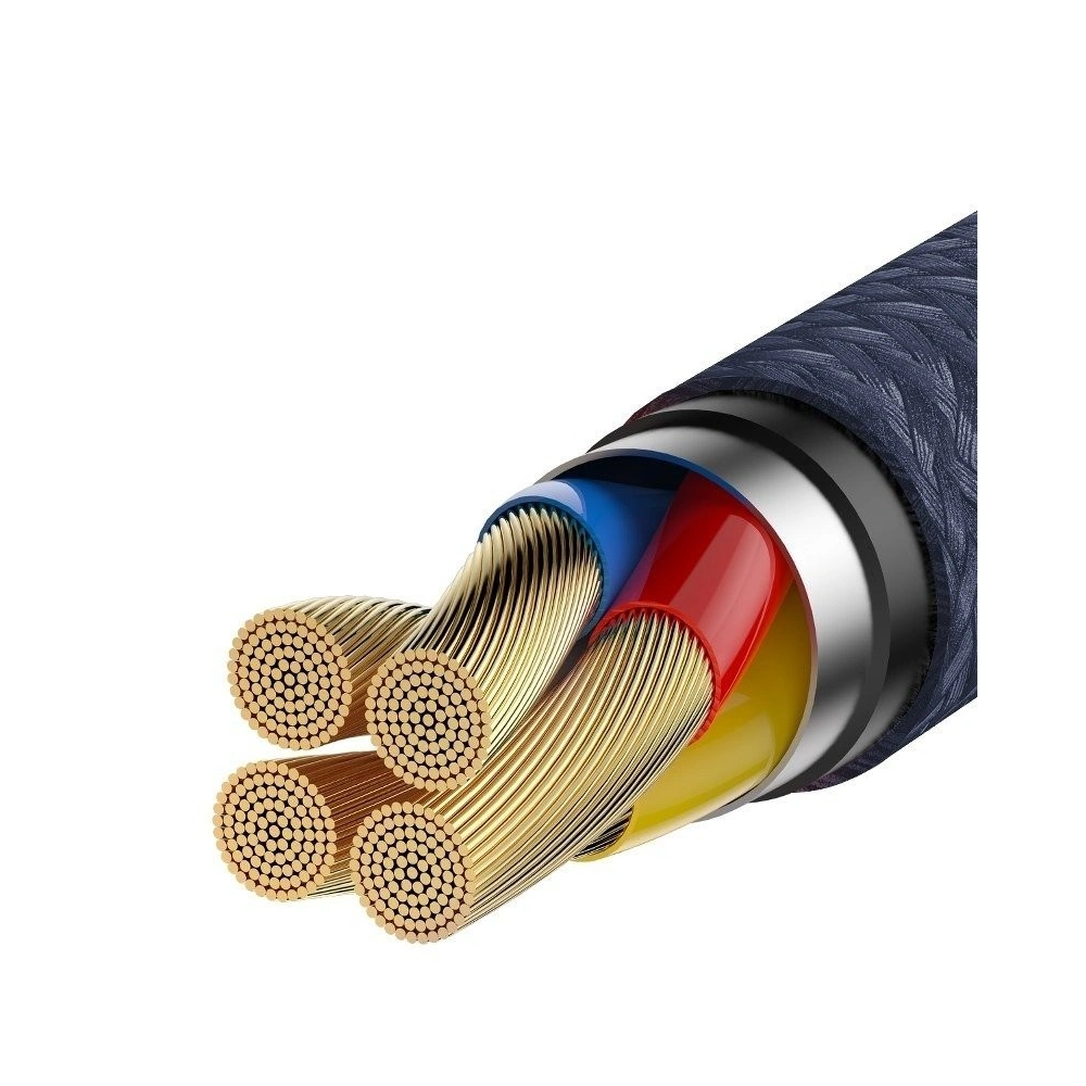Hurtownia GSM - Kabel USB-C Baseus Cafule Huawei SuperCharge, QC 3.0, 5A 1m (granatowo-złoty) - BSU694BLUGLD - {ean13} - Hurt